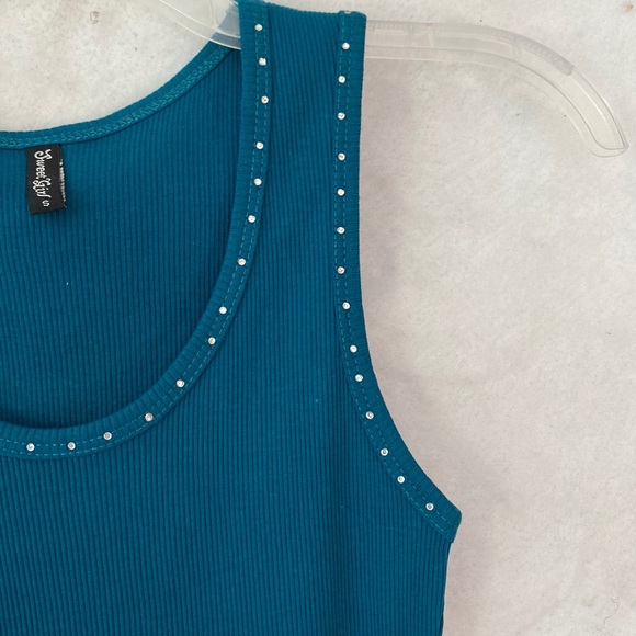 NWOT RHINESTONE EMBELLISHED TANK TOP - Picture 5 of 7